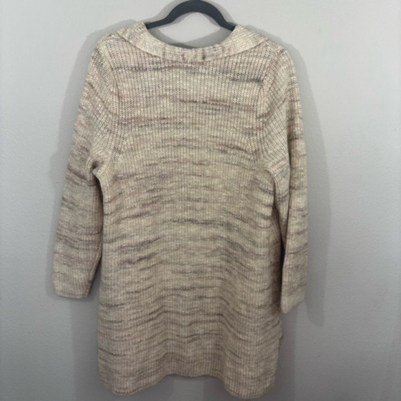 Pure Jill J. Jill Cream Cardigan Sweater Knit Sz XL Petite Cotton Wool Blend - Picture 9 of 9